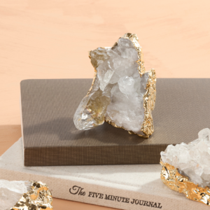 Gilded Quartz Paperweight | Shoppe Geo