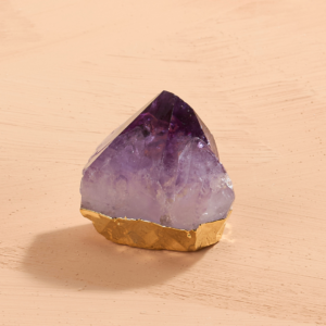 Gold Plated Amethyst Point  |  Shoppe Geo