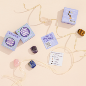 mystery crystal stocking stuffer with ribbon for christmas