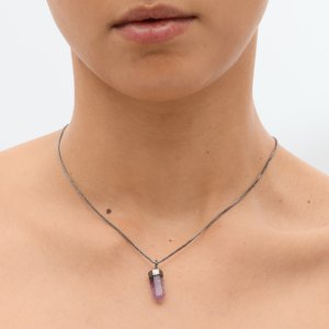 Mini Pendulum Necklace: Amethyst | Shoppe Geo