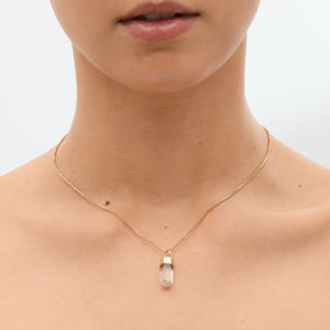 Mini Pendulum Necklace: Clear Quartz | Shoppe Geo