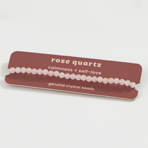 Mini Crystal Bracelet: Rose Quartz | Shoppe Geo