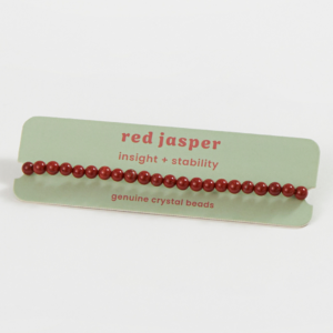 Mini Crystal Bracelet: Red Jasper | Shoppe Geo