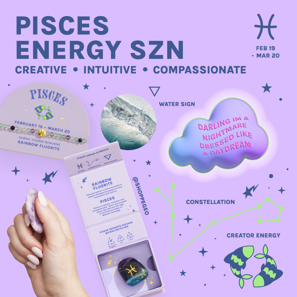 pisces energy - water sign, soothing stone