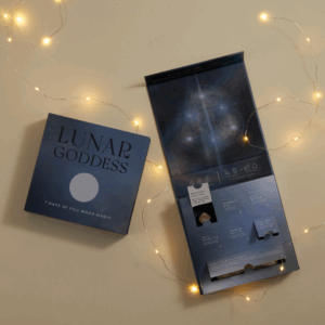 lunar goddess crystal advent calendar with christmas lights